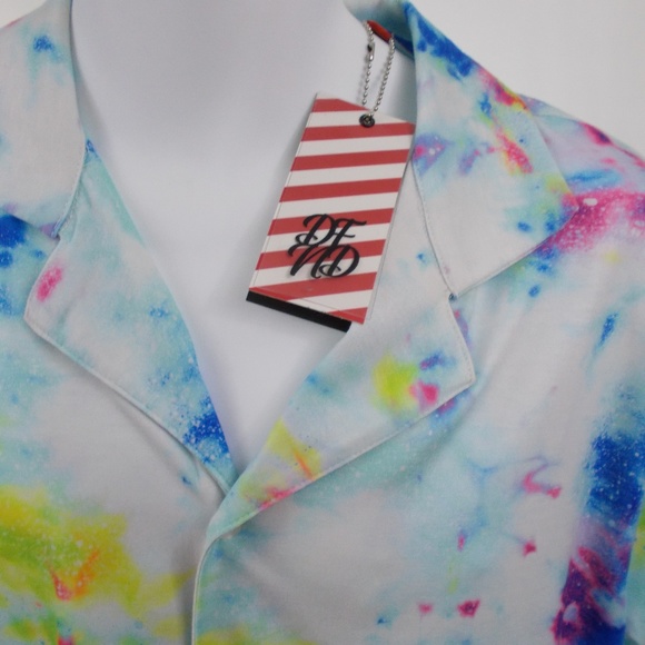 DFND DEFEND LONDON Men's Tie Dye ss shirt medium - Picture 4 of 6